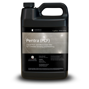 Black 1 gallon jug labeled Pentra PCF
