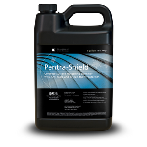 Black 1 gallon jug labeled Pentra-Shield