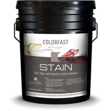 Load image into Gallery viewer, 5 gallon bucket of Colorfast stain from Convergent creates a stronger finish for concrete flooring