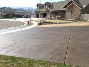 Driveway finished with Colorfast gloss for concrete from Convergent 