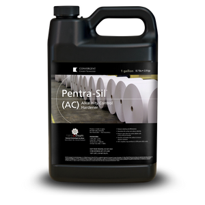 Black 1 gallon jug labeled Pentra-Sil AC