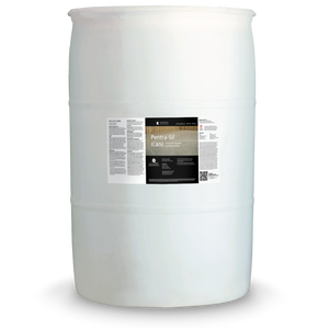 White 55 gallon drum labeled Pentra-Sil C and N