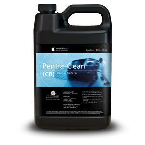Black 1 gallon jug labeled Pentra-Clean CR