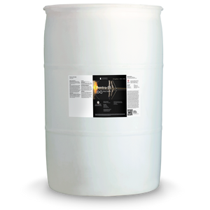 White 55 gallon drum labeled Pentra-Clean DC