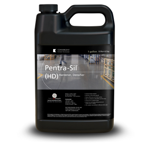 Black 1 gallon jug labeled Pentra-Sil HD