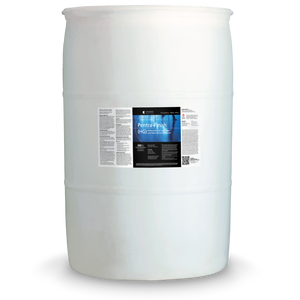 White 55 gallon drum labeled Pentra-Finish HG
