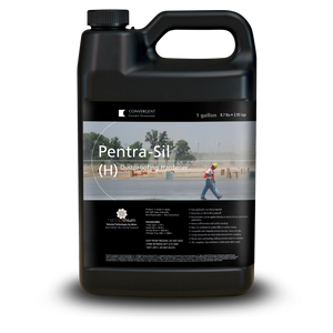Black 1 gallon jug labeled Pentra-Sil H