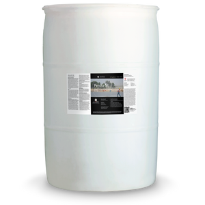 White 55 gallon drum labeled Pentra-Sil H