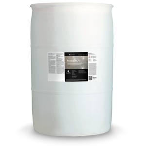 White 55 gallon drum labeled Pentra PCF
